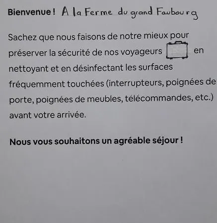 Bed & Breakfast La Ferme Du Grand Faubourg *
